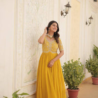 Anarkali/Robe Collection "Anarkali SWEETY 3" - Jaune