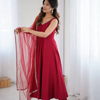 Anarkali Collection "SaÏda" - Rouge bordeaux
