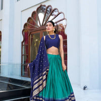 Lehenga collection "Mitali" - Bleu