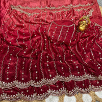 Sari "Shaïla" - Rose