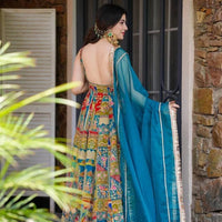 Anarkali Collection "Indira" - Bleu