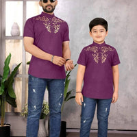 Combo "Père et fils" - Violet