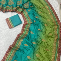 Sari "Livanee" - Vert