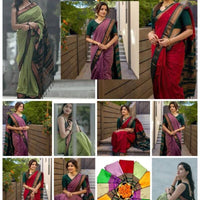 Sari traditionnel Vert