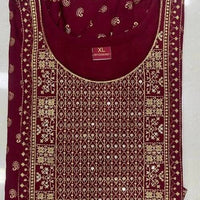 Anarkali/Robe Collection "Anarkali Maduri" - Rouge bordeaux