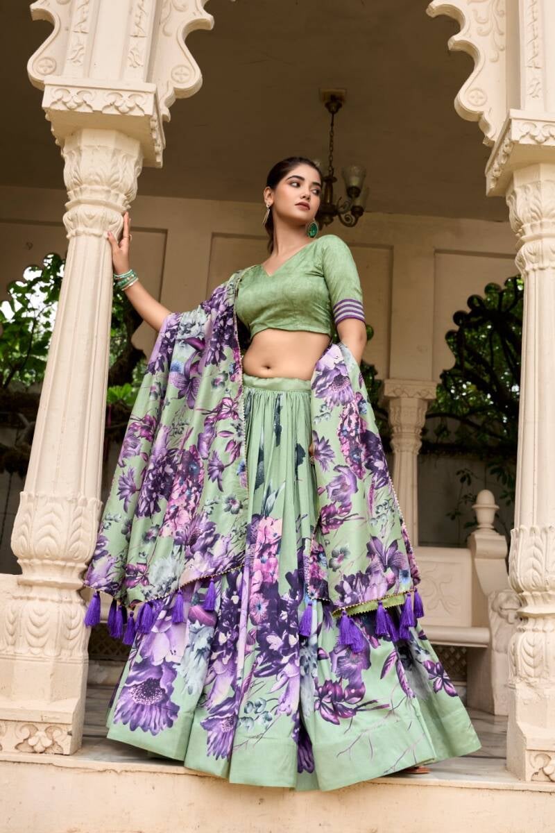 Lehenga collection "Tussary" - Vert