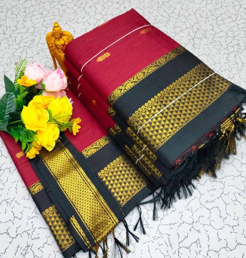 Sari "Kalyani" - Bordeaux