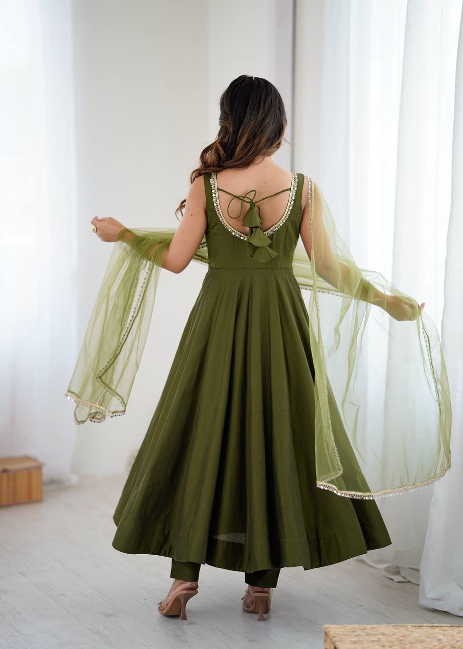 Anarkali Collection "SaÏda" - Vert