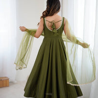 Anarkali Collection "SaÏda" - Vert
