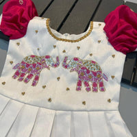 Lehenga Fille collection "Divya" - Rouge