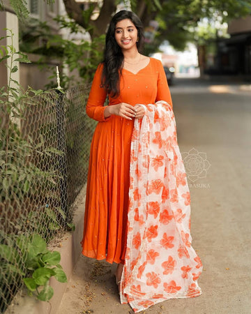 Anarkali Collection "Santiaguy" - Orange