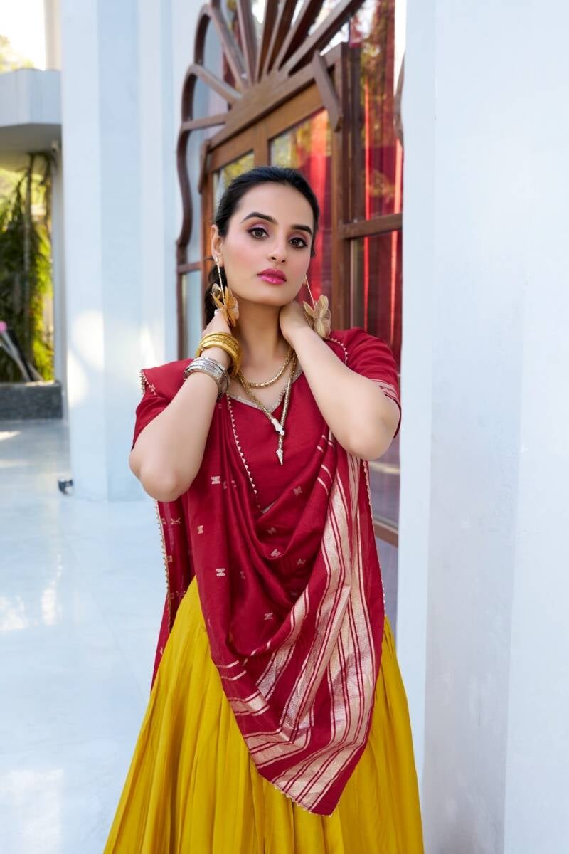 Lehenga collection "Mitali" - Jaune