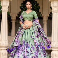 Lehenga collection "Tussary" - Vert