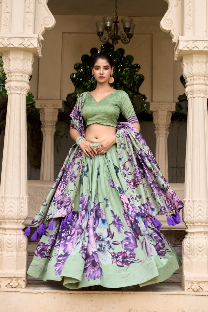 Lehenga collection "Tussary" - Vert