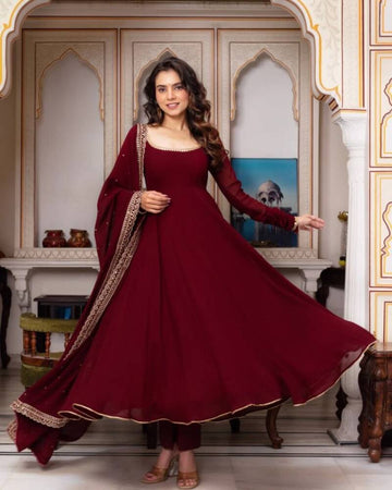 Anarkali Collection "Sajani"  - Rouge bordeaux