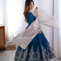Robe "Ishika" - Bleu