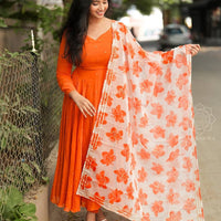 Anarkali Collection "Santiaguy" - Orange