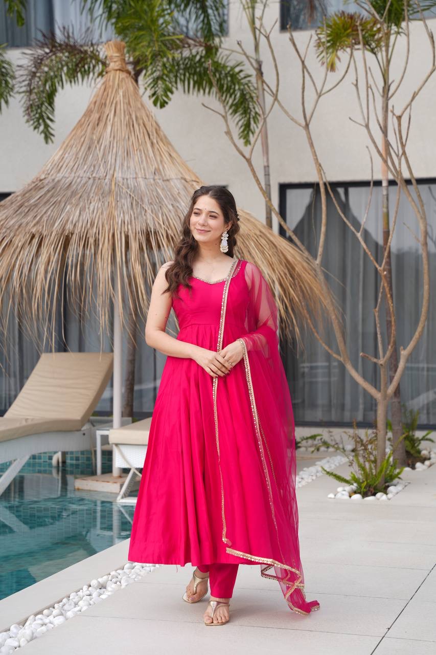 Anarkali Collection "SaÏda" - Rose