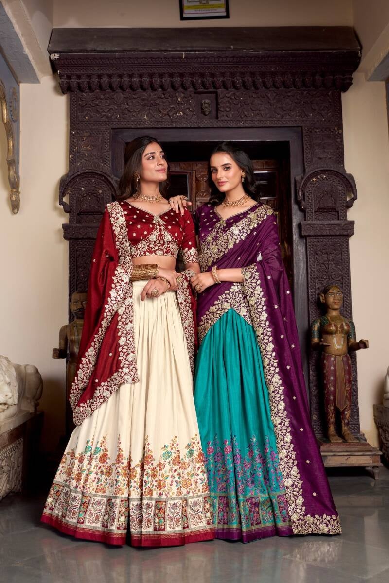 Lehenga collection "Yashoda" - Bleu