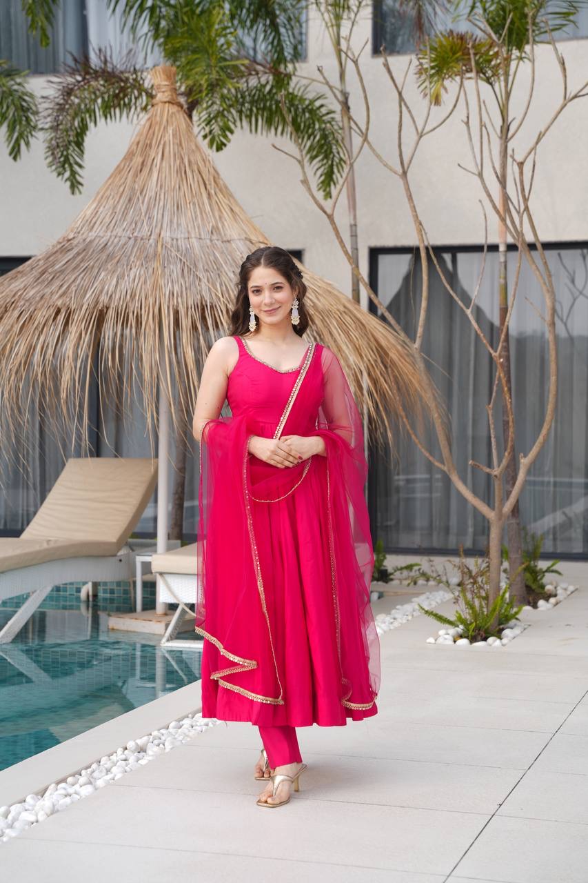 Anarkali Collection "SaÏda" - Rose
