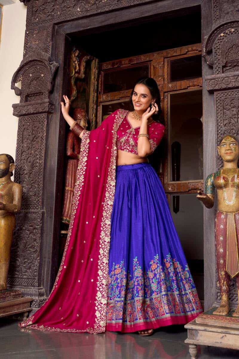 Lehenga collection "Yashoda" - Violet