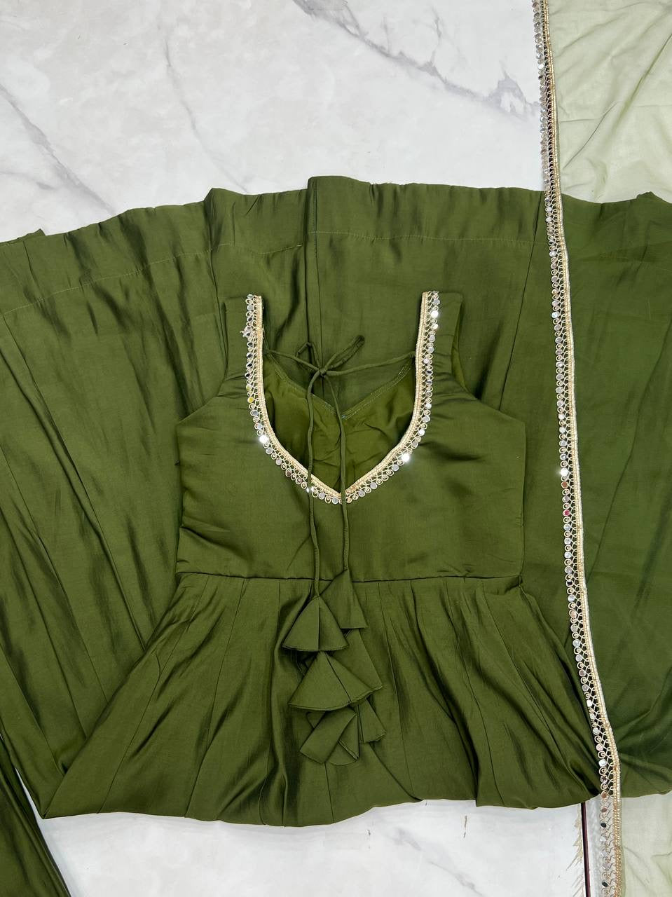 Anarkali Collection "SaÏda" - Vert