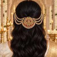 Bijou de cheveux Lakshmi 2 Rubis