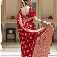 Saris "Tendance mix" rouge 2