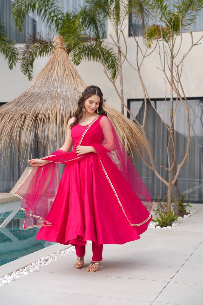 Anarkali Collection "SaÏda" - Rose