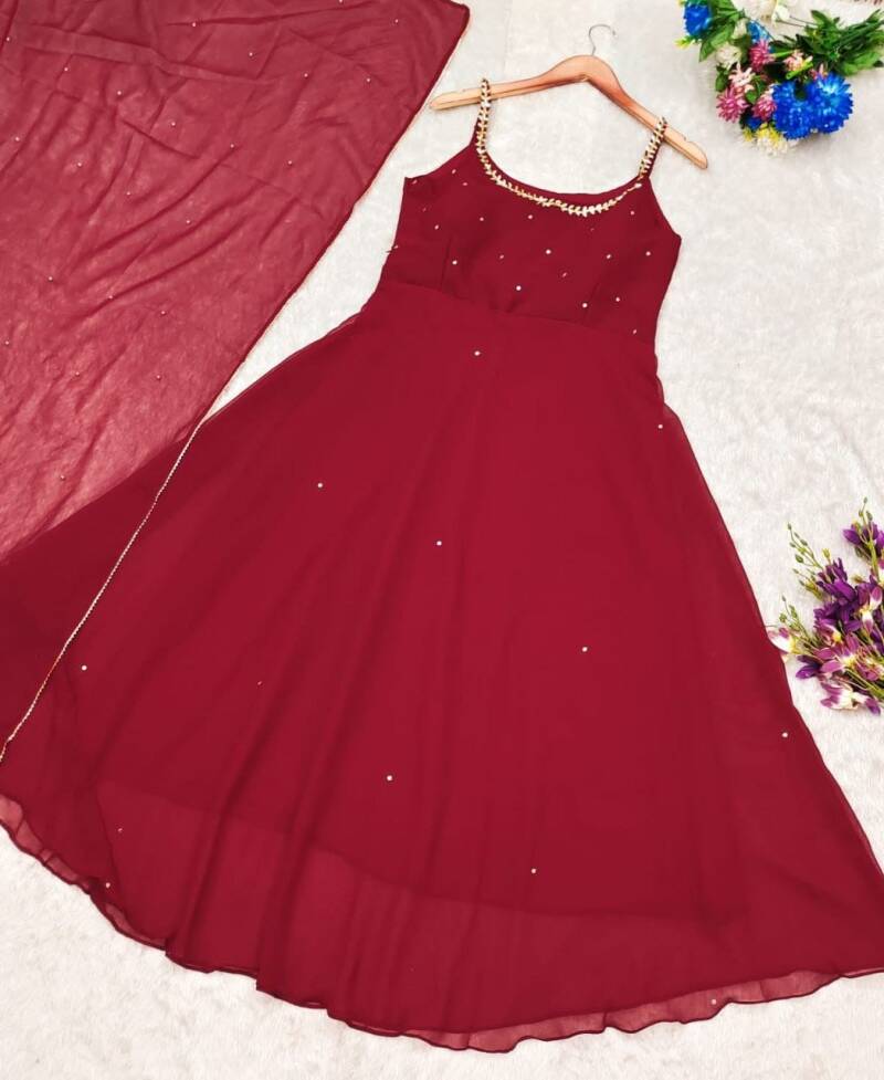 Anarkali Collection "Mugdha"  - Rouge bordeaux