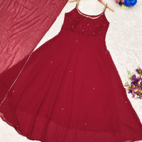 Anarkali Collection "Mugdha"  - Rouge bordeaux