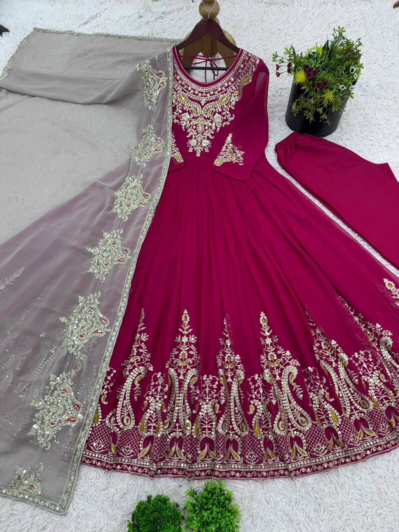 Robe "Ishika" - Rose fuschia
