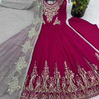 Robe "Ishika" - Rose fuschia