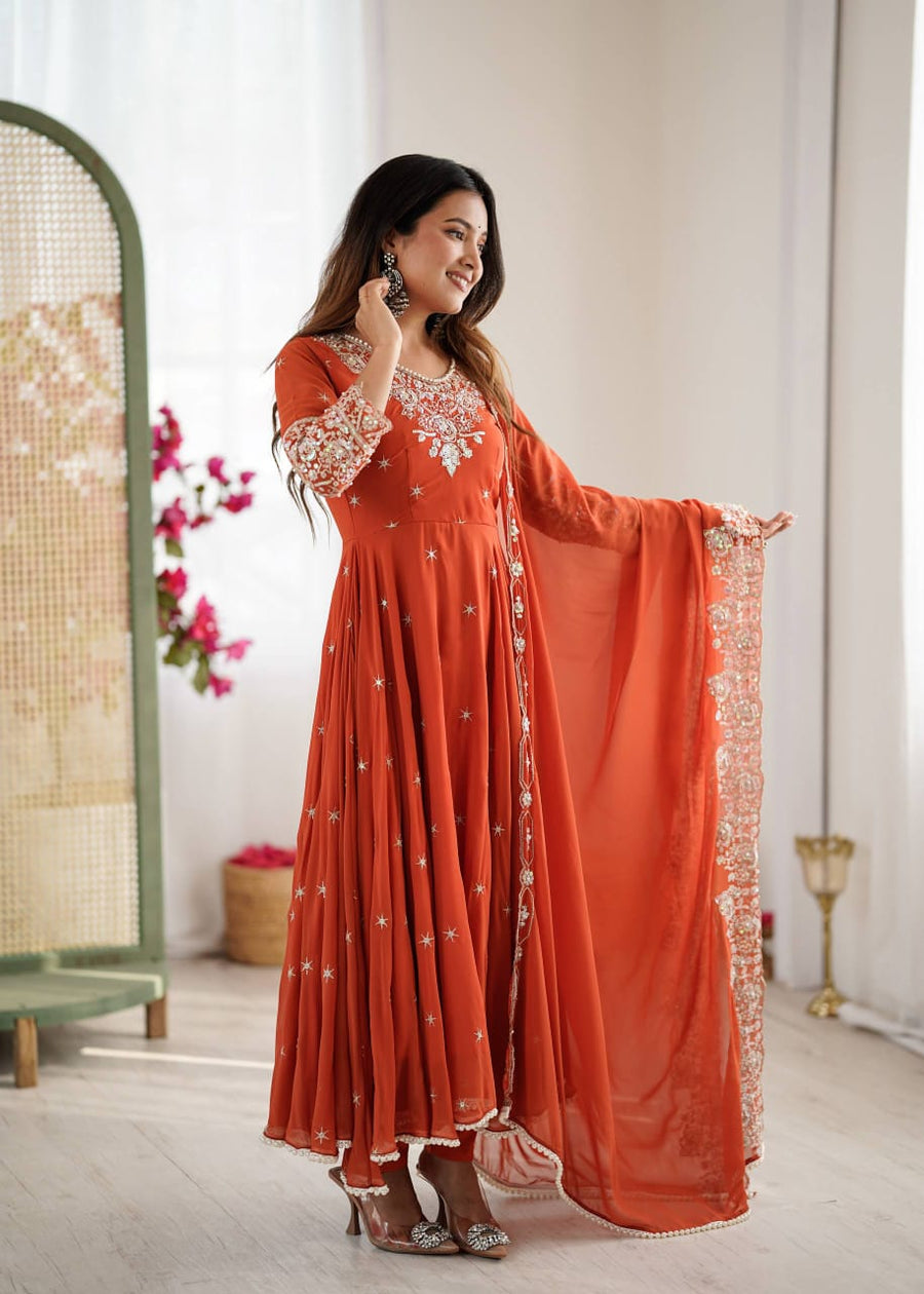 Anarkali Collection "Indrya" - Orange