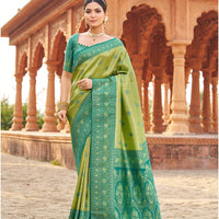 Sari "Shubharambh" - Vert