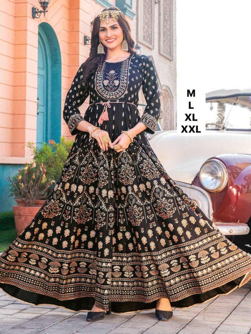 Anarkali/Robe Collection "Anarkali Glamour Lady"  - Noir