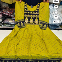 Robe tunique Collection "Mendhana"  - Vert anis