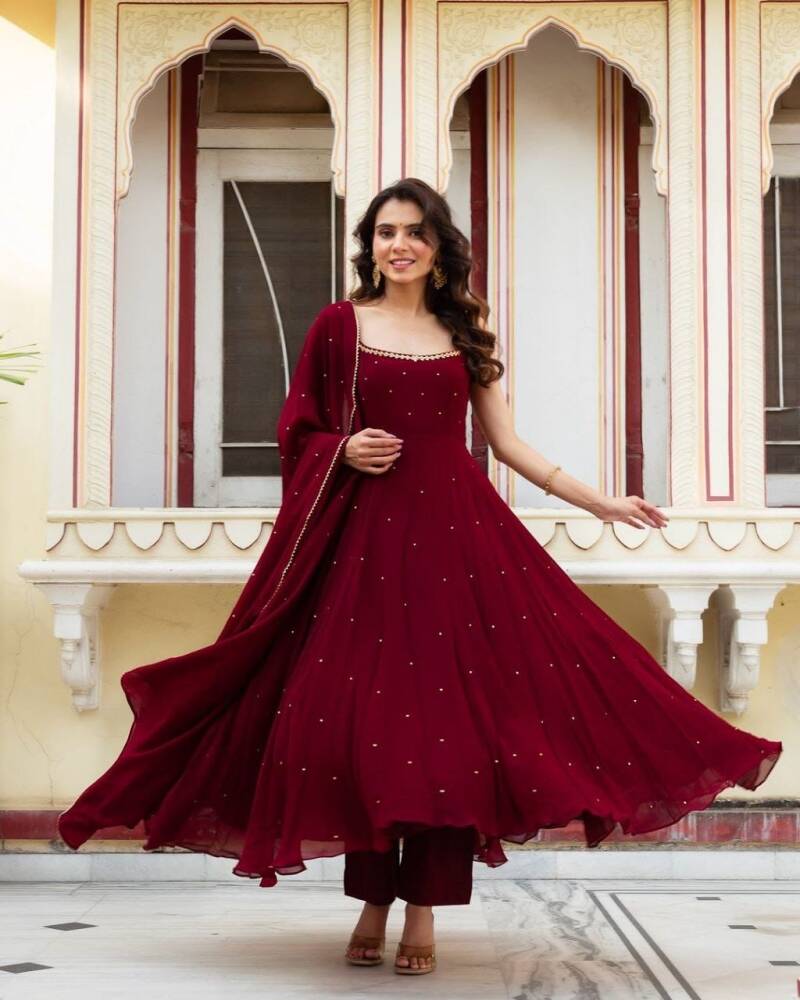 Anarkali Collection "Mugdha"  - Rouge bordeaux