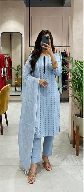 Punjabi "Divita" - Bleu ciel