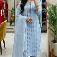 Punjabi "Divita" - Bleu ciel