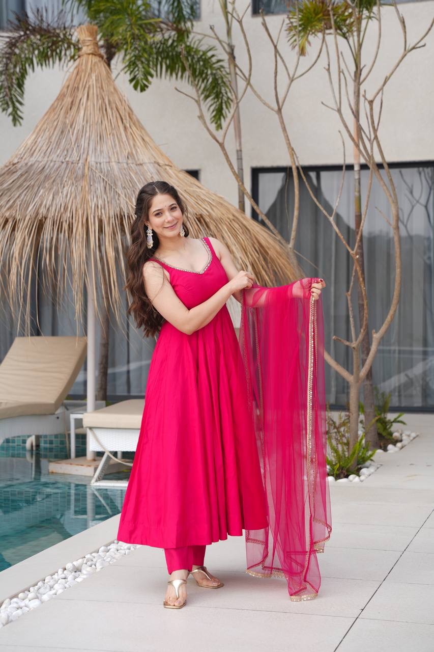 Anarkali Collection "SaÏda" - Rose