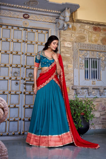 Lehenga collection "Pranavi" - Bleu
