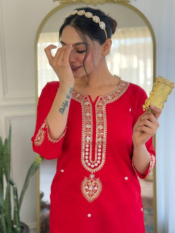 Punjabi Collection "Deepika" - Rouge