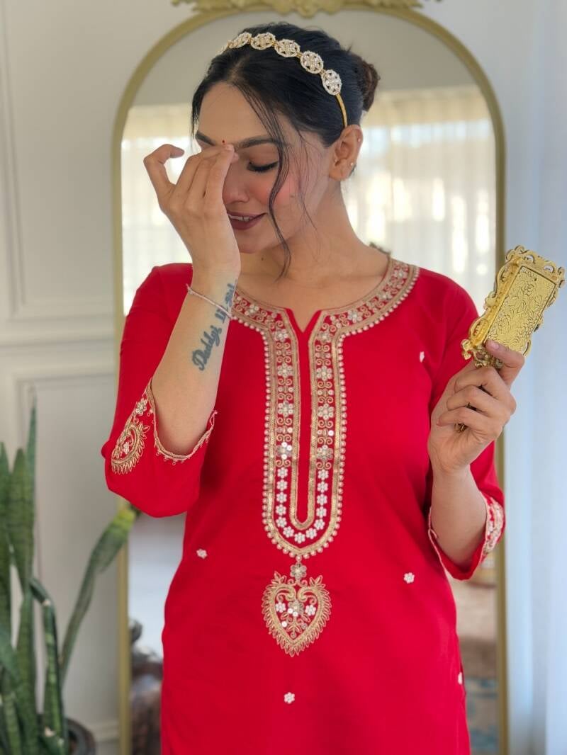 Punjabi Collection "Deepika" - Rouge