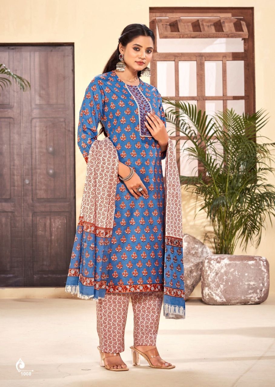 Punjabi "Sanvila" - Bleu Taille 38