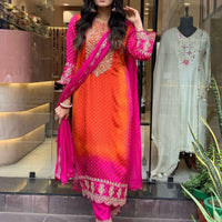 Punjabi "Arc en ciel"  - Rose