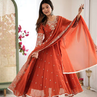 Anarkali Collection "Indrya" - Orange