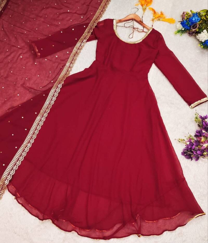 Anarkali Collection "Sajani"  - Rouge bordeaux