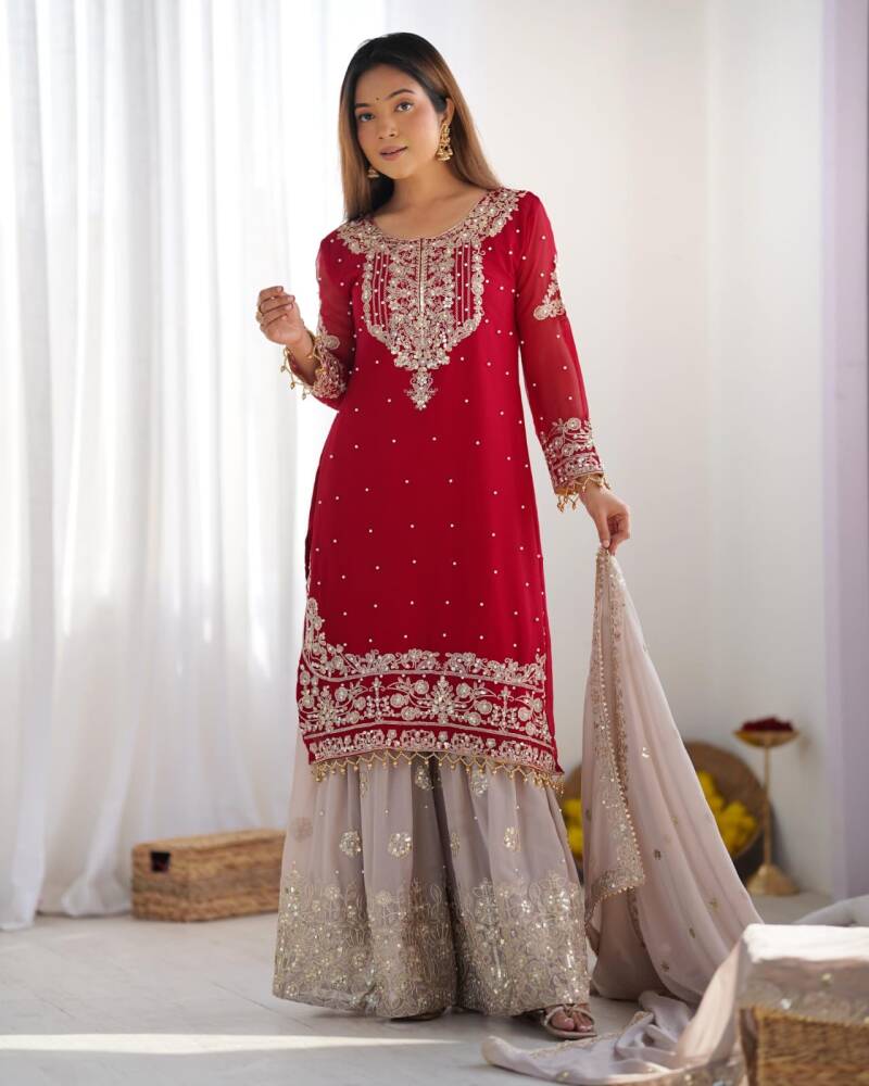 Punjabi Collection "Poujvali" - Rouge