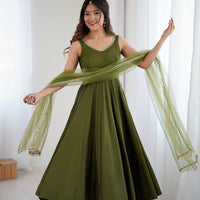Anarkali Collection "SaÏda" - Vert
